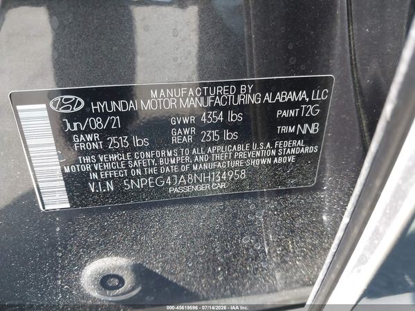 2022 HYUNDAI SONATA SE