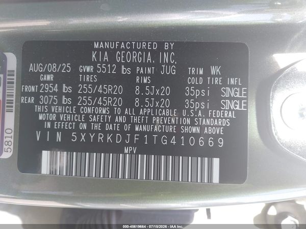 2026 KIA SORENTO X-LINE SX PRESTIGE