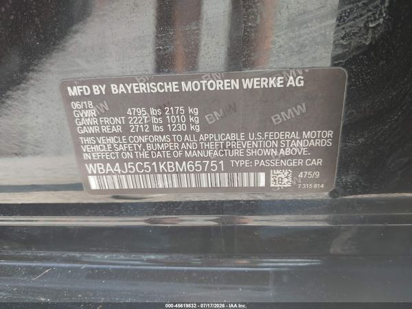 2019 BMW 440I GRAN COUPE