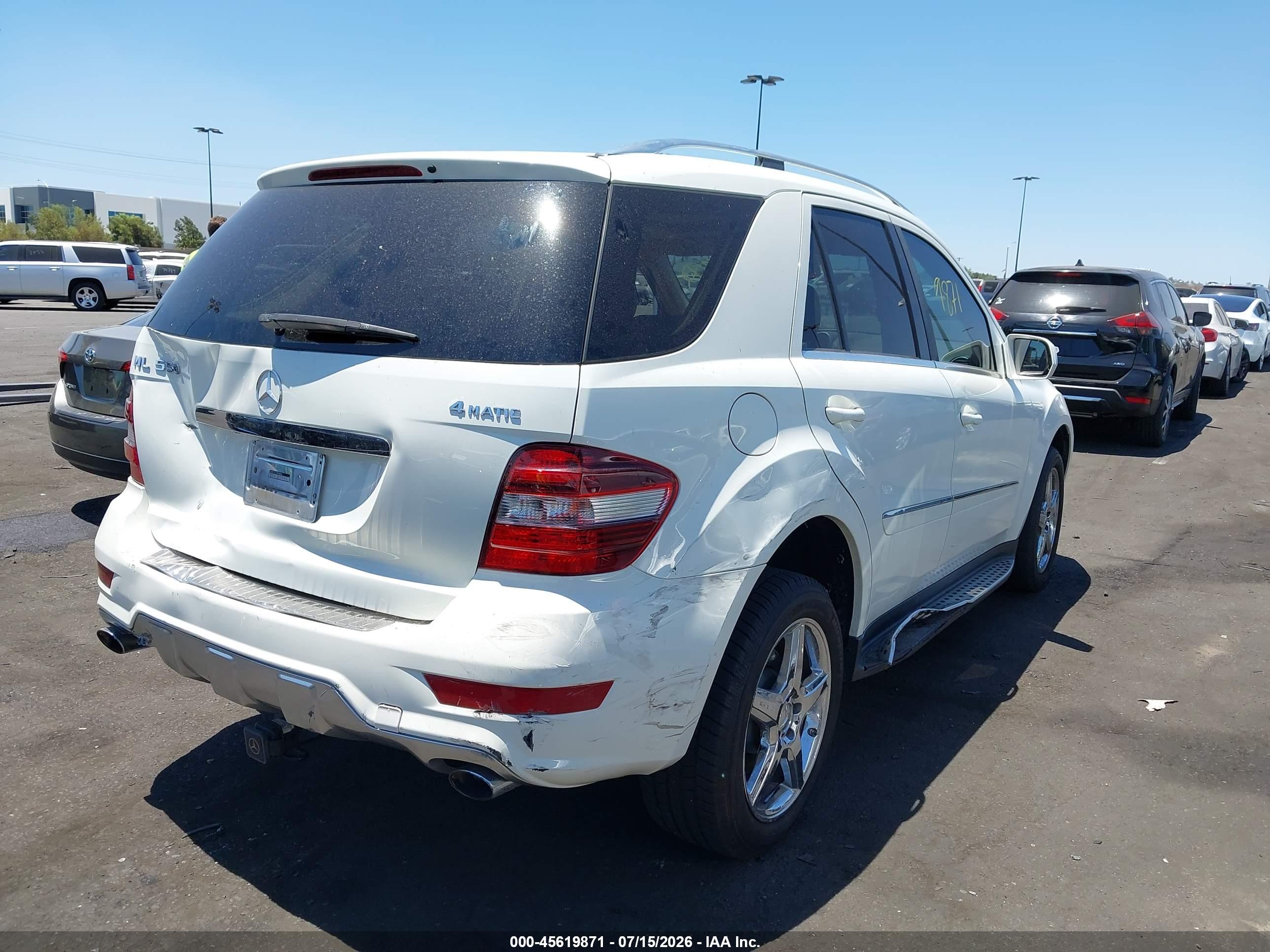 2009 MERCEDES-BENZ ML 550 ML550  4-M