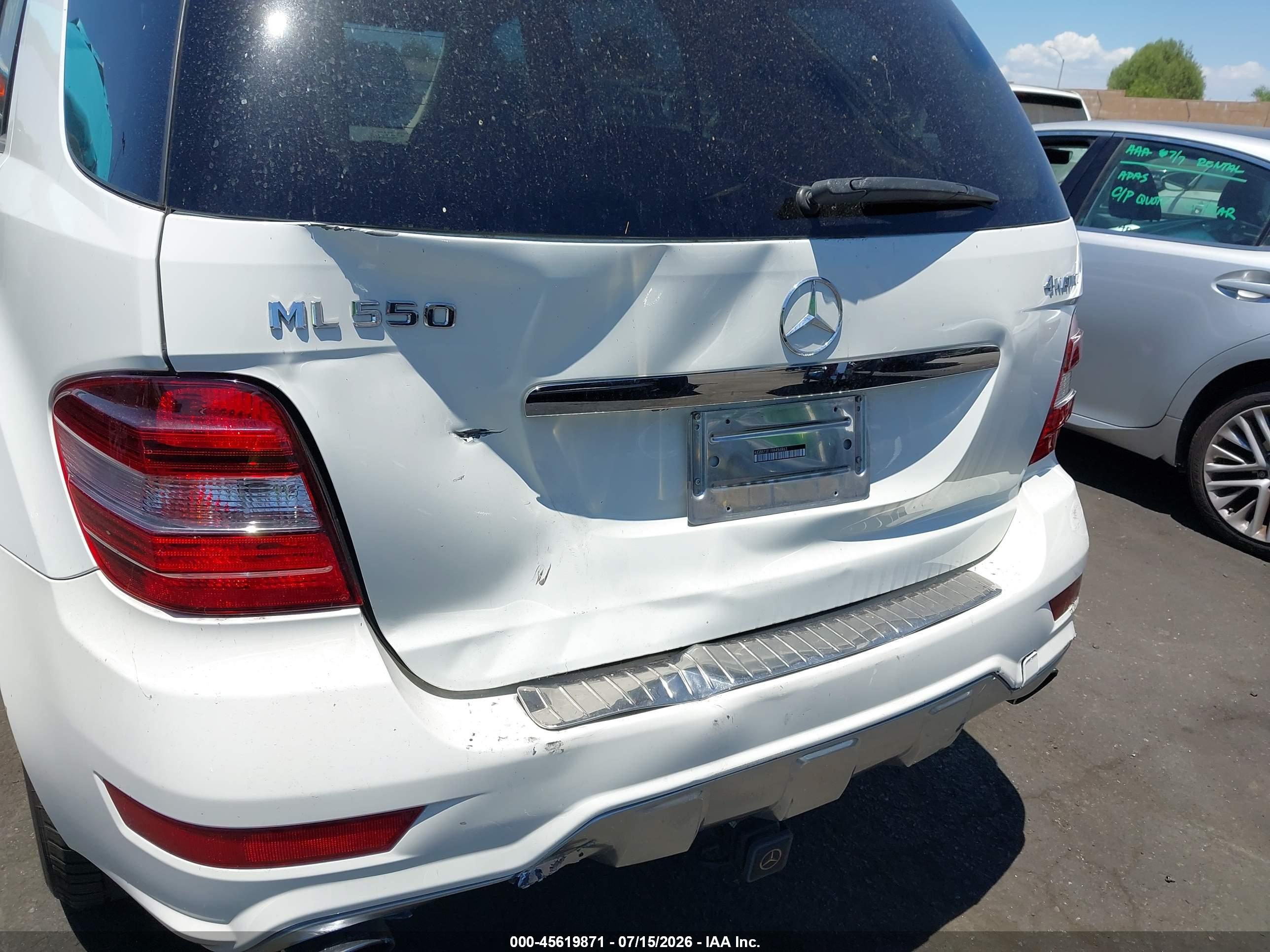 2009 MERCEDES-BENZ ML 550 ML550  4-M