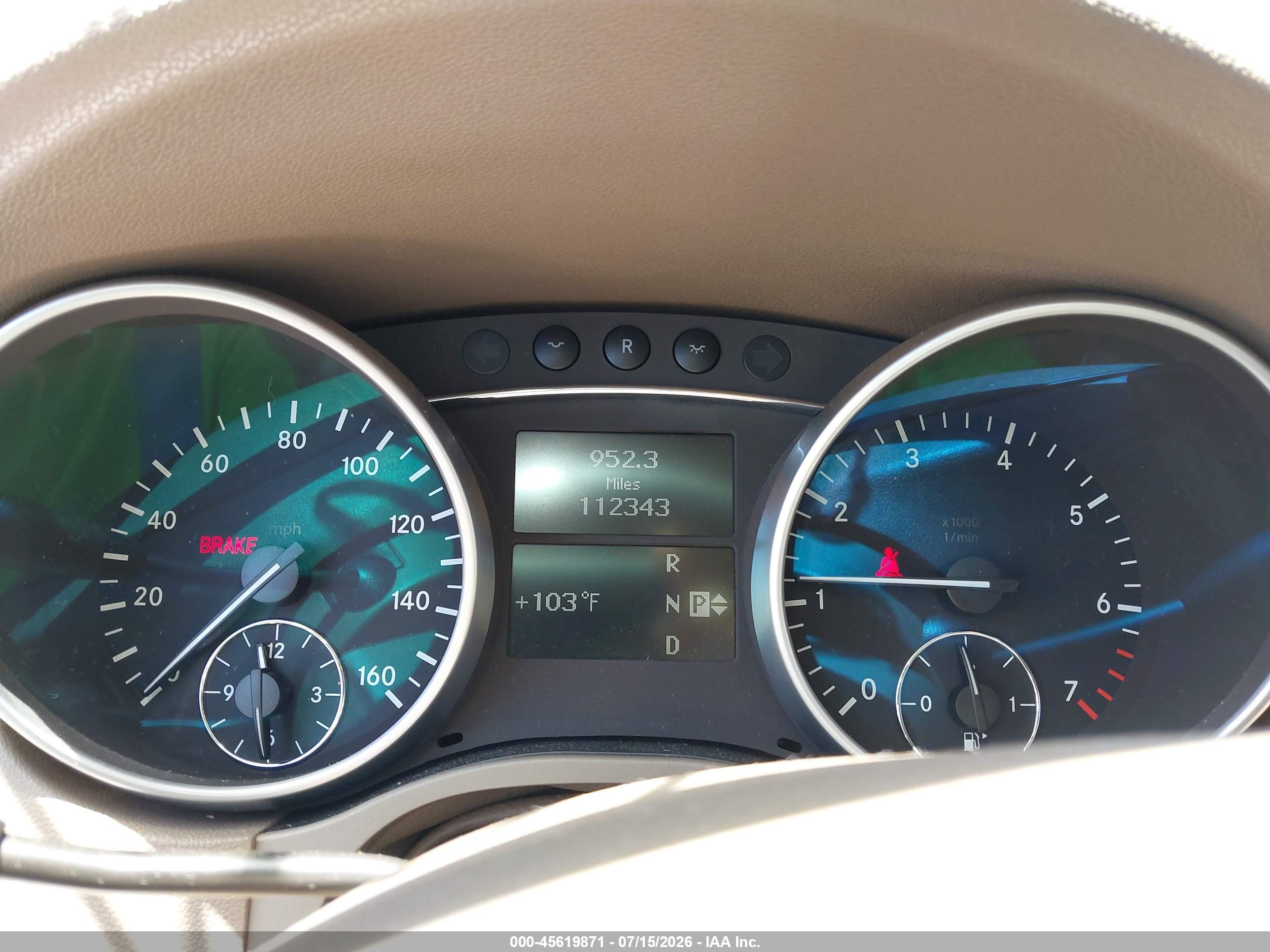 2009 MERCEDES-BENZ ML 550 ML550  4-M