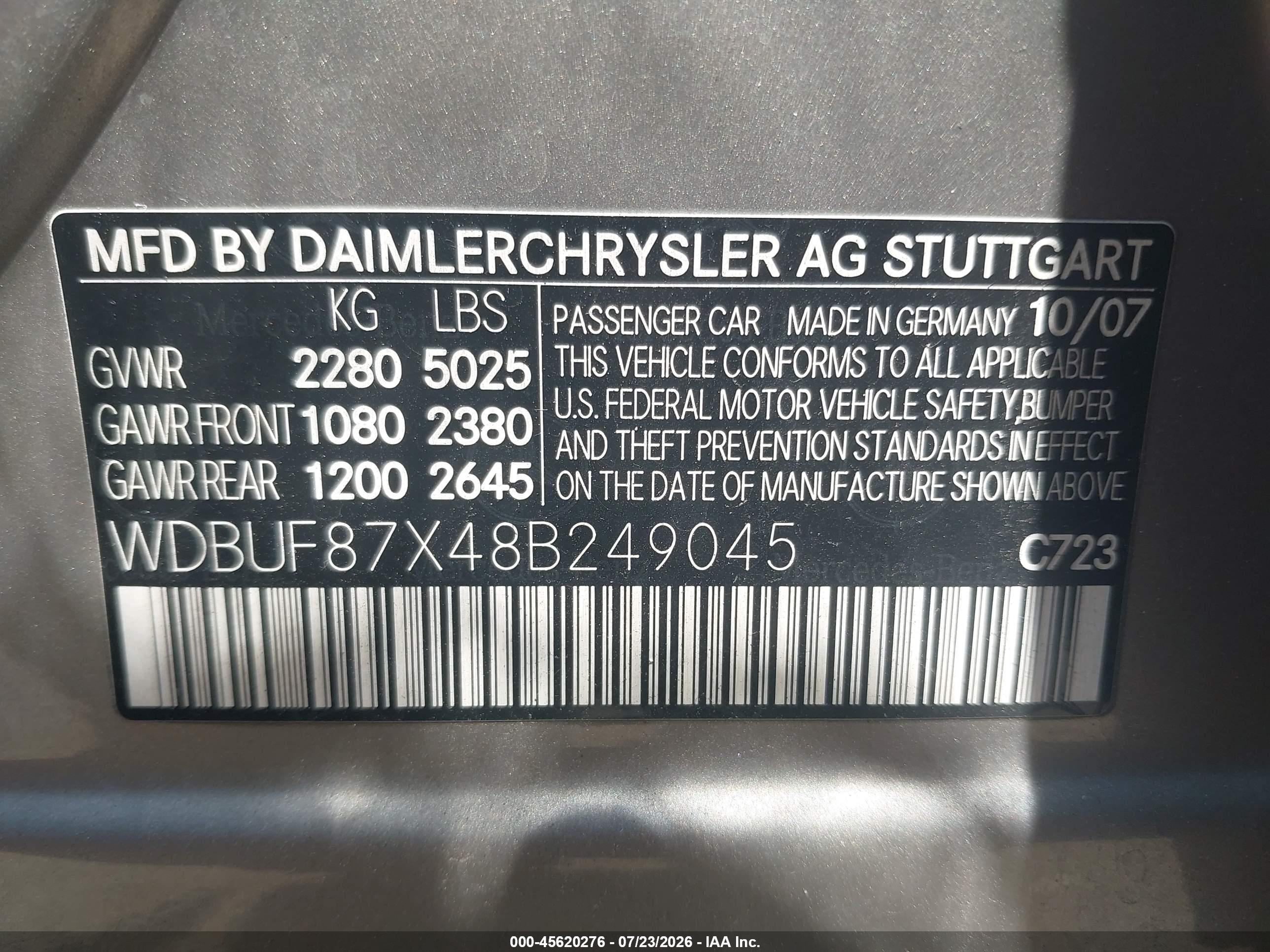 2008 MERCEDES-BENZ E 350 E350 4-MATIC