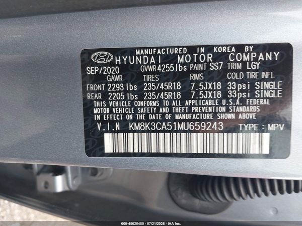 2021 HYUNDAI KONA LIMITED