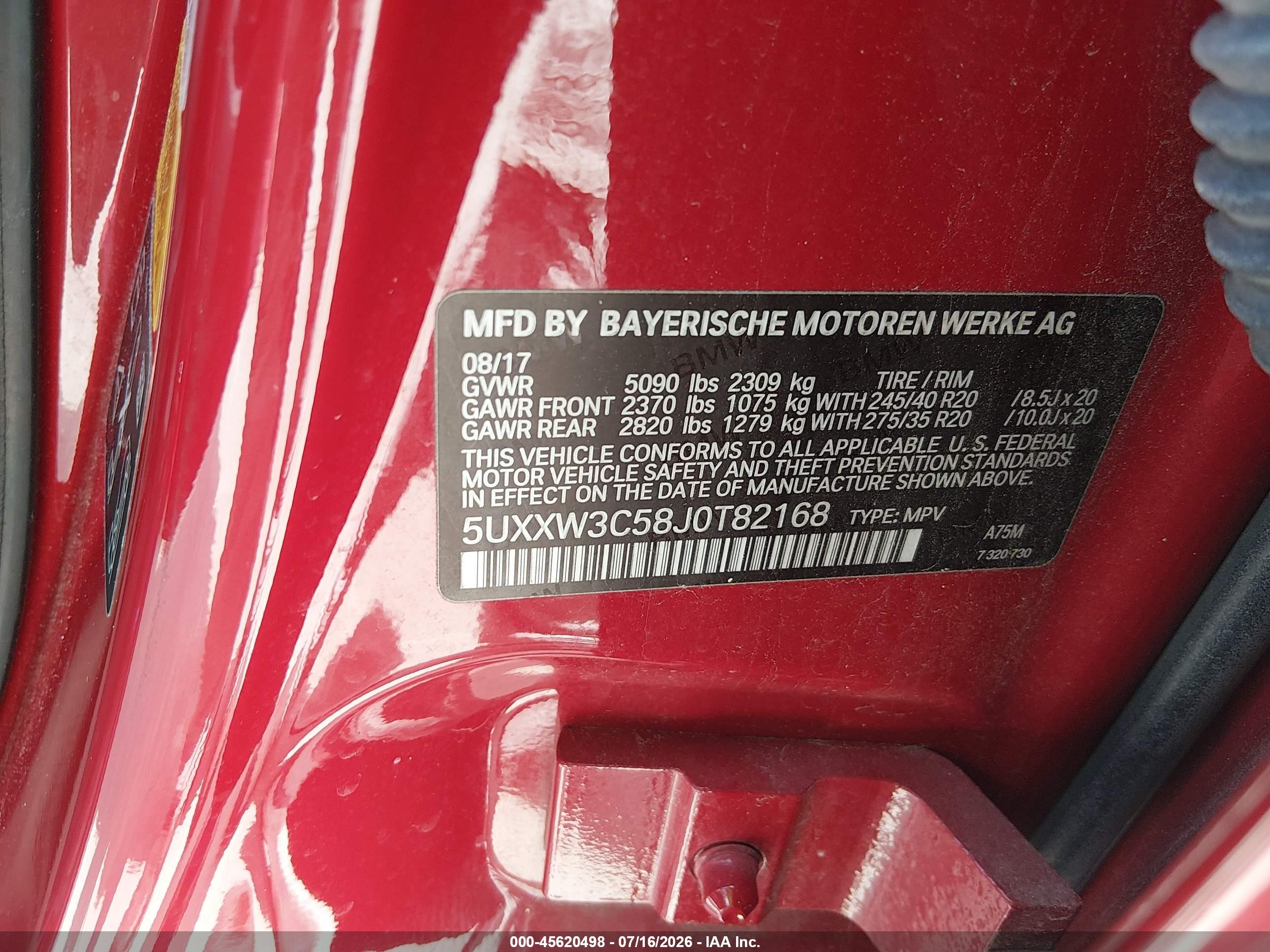 2018 BMW X4 XDRIVE28I
