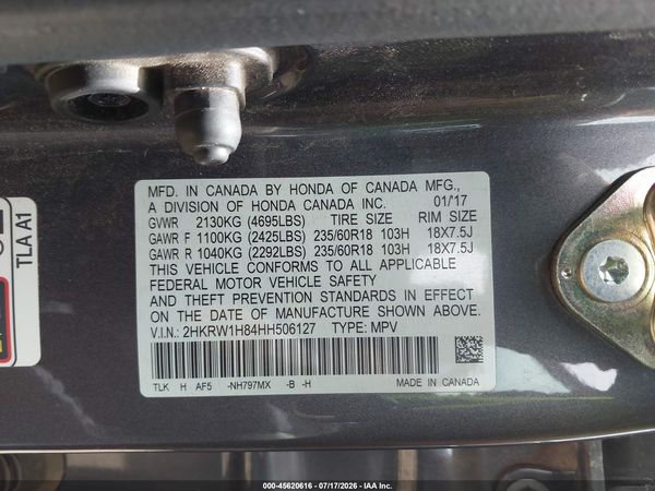 2017 HONDA CR-V EX-L/EX-L NAVI