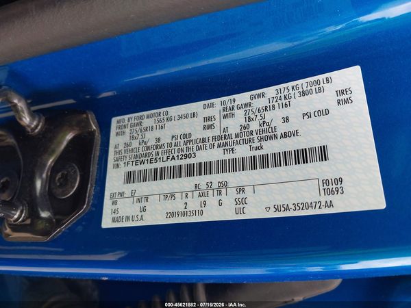 2020 FORD F-150 XLT