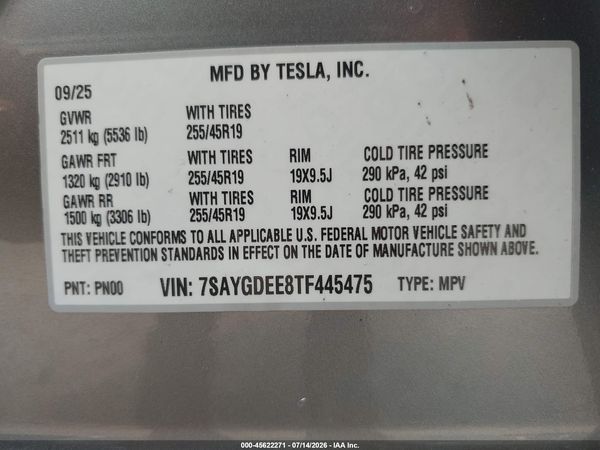 2026 TESLA MODEL Y