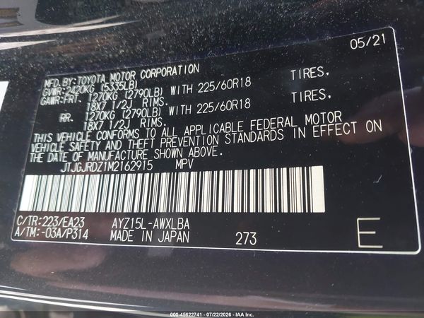 2021 LEXUS NX 300H 300H Premium