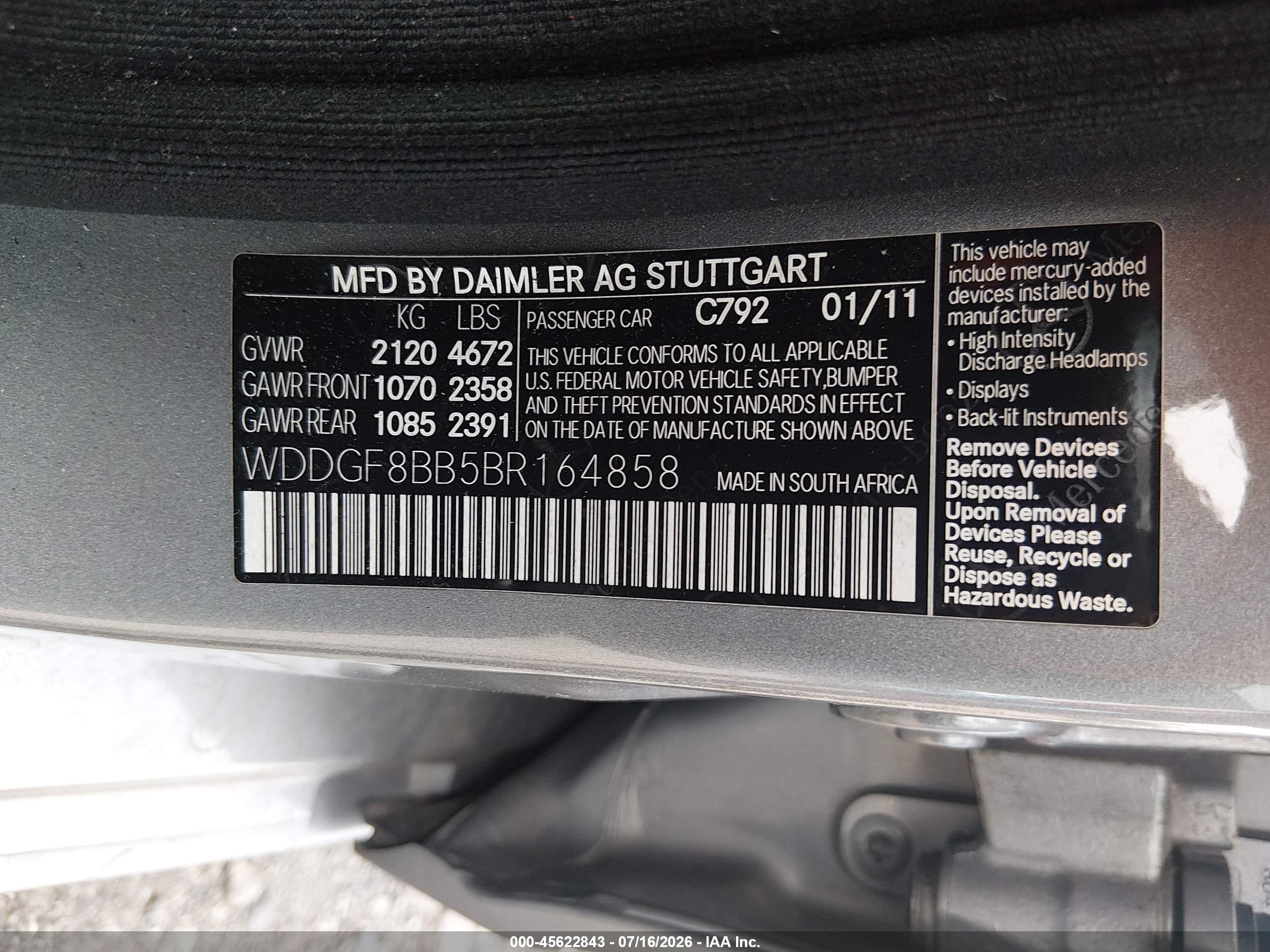 2011 MERCEDES-BENZ C 300 C300 4-MATIC