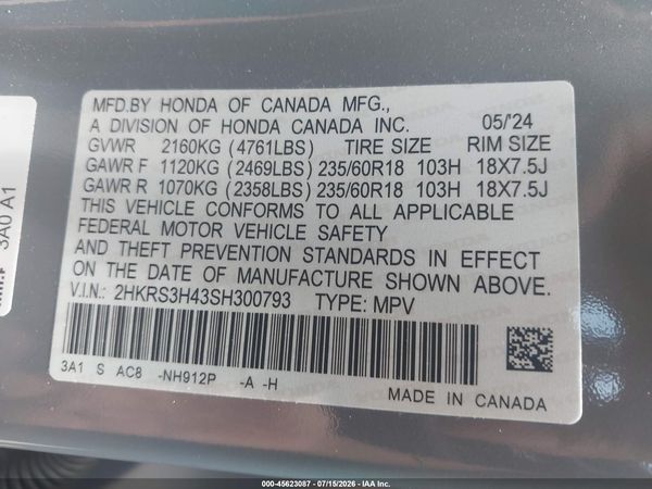 2025 HONDA CR-V EX 2WD