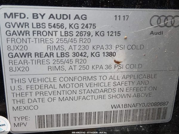 2018 AUDI Q5