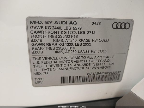 2023 AUDI Q5