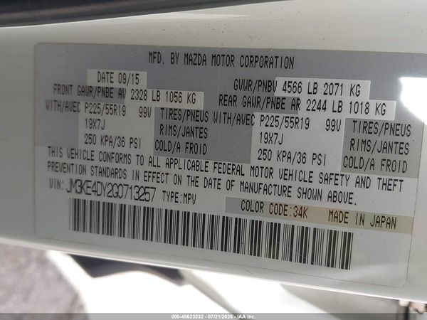 2016 MAZDA CX-5 GRAND TOURING