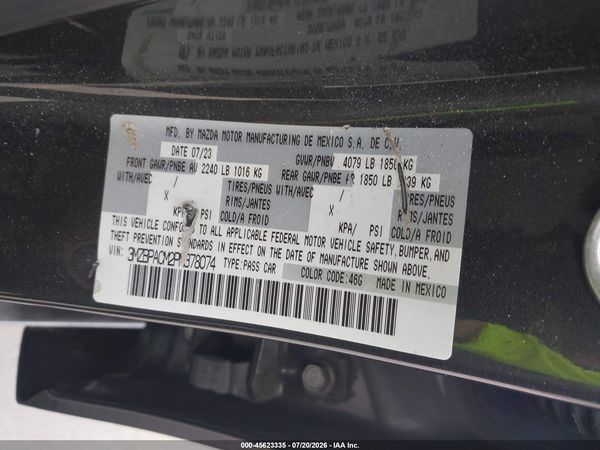 2023 MAZDA MAZDA3 2.5 S PREFERRED