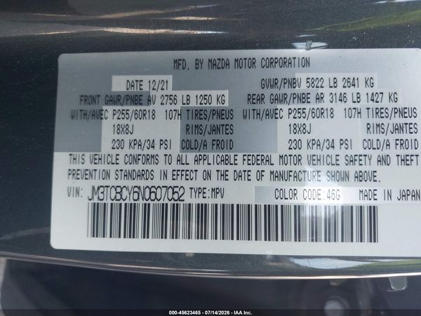 2022 MAZDA CX-9 TOURING