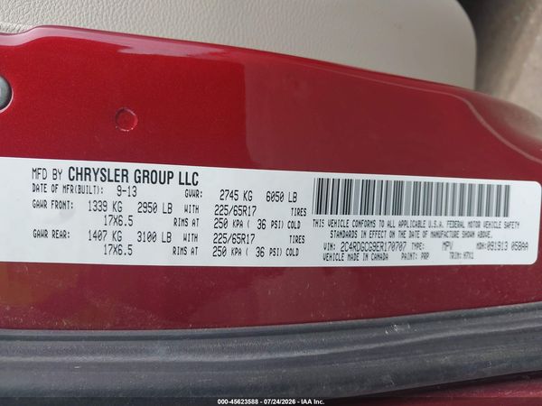 2014 DODGE GRAND CARAVAN SXT