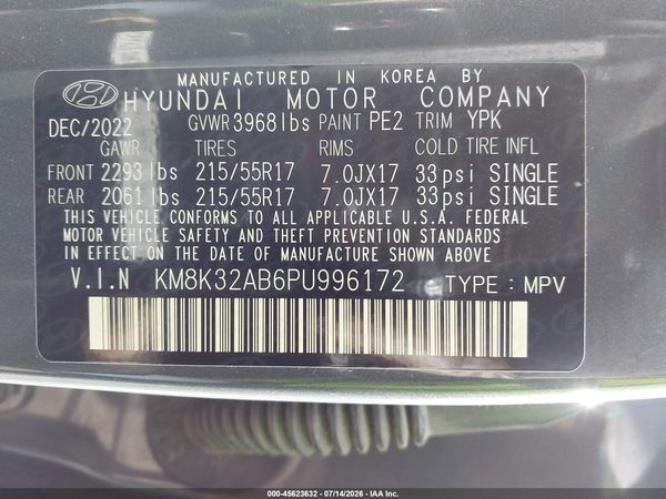 2023 HYUNDAI KONA SEL