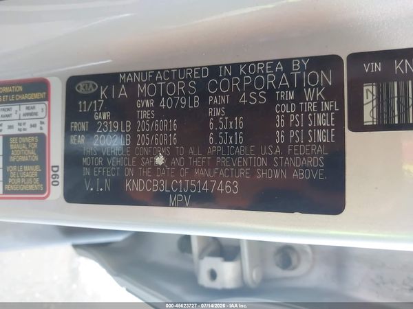 2018 KIA NIRO FE