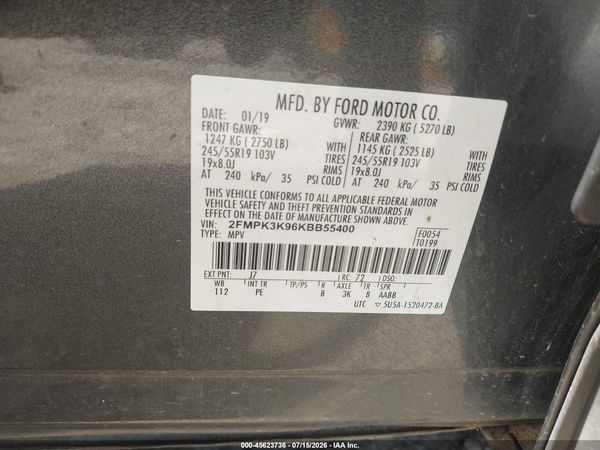 2019 FORD EDGE TITANIUM