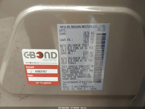 2023 NISSAN PATHFINDER ROCK CREEK 4WD