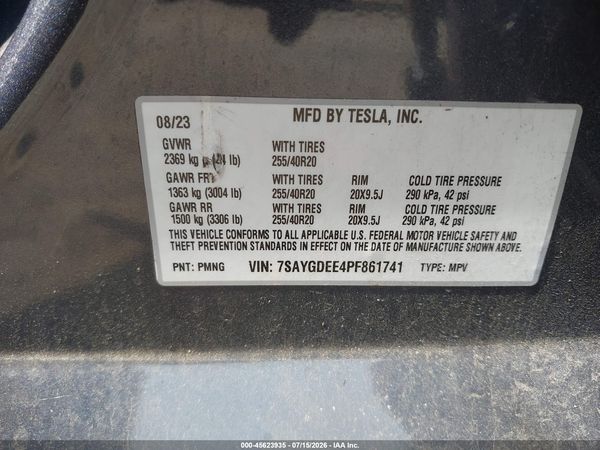 2023 TESLA MODEL Y