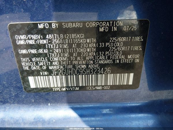2025 SUBARU CROSSTREK PREMIUM