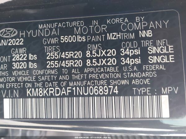 2022 HYUNDAI IONIQ 5 LIMITED