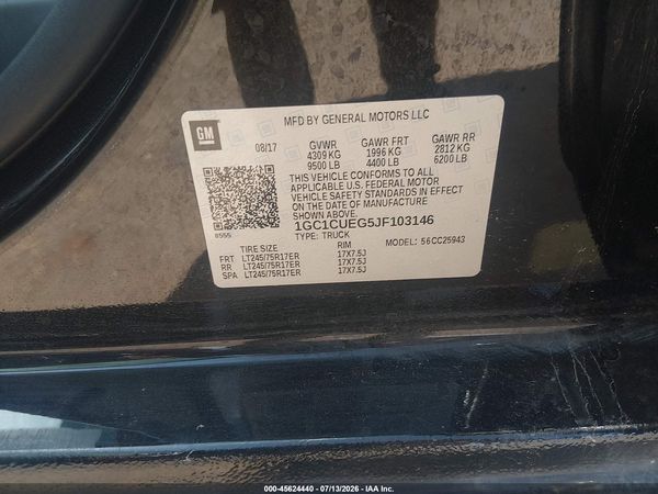 2018 CHEVROLET SILVERADO 2500HD WT — I9