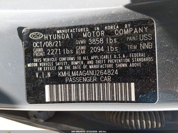 2022 HYUNDAI ELANTRA SEL