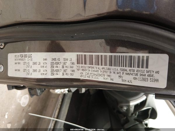 2017 JEEP CHEROKEE LATITUDE