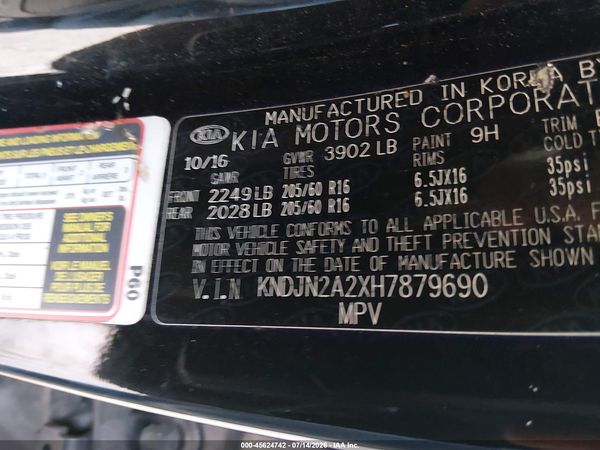 2017 KIA SOUL Base