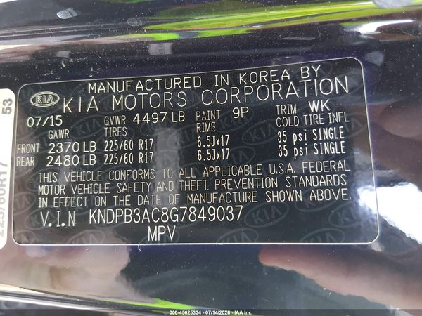 2016 KIA SPORTAGE LX