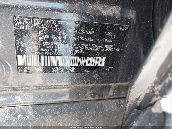 2022 TOYOTA RAV4 HYBRID XLE PREMIUM
