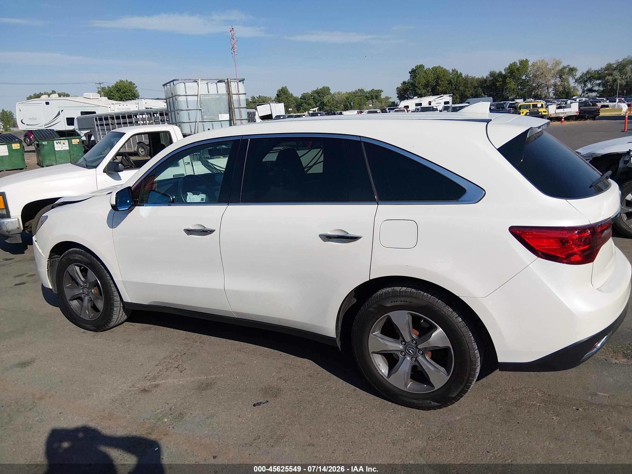 2016 ACURA MDX ACURAWATCH PLUS PACKAGE