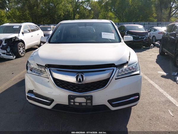 2016 ACURA MDX ACURAWATCH PLUS PACKAGE