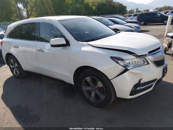 2016 ACURA MDX ACURAWATCH PLUS PACKAGE