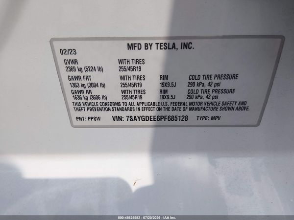 2023 TESLA MODEL Y
