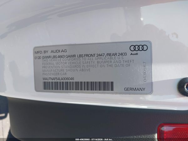 2020 AUDI A5