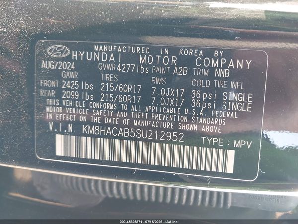 2025 HYUNDAI KONA SE