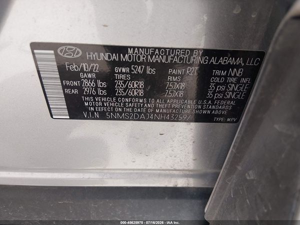 2022 HYUNDAI SANTA FE SEL
