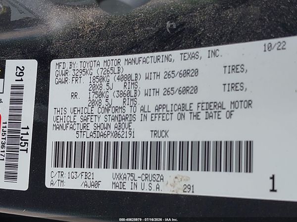 2023 TOYOTA TUNDRA SR5
