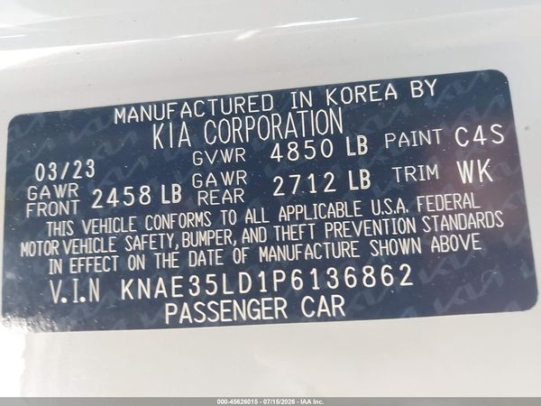 2023 KIA STINGER GT-LINE