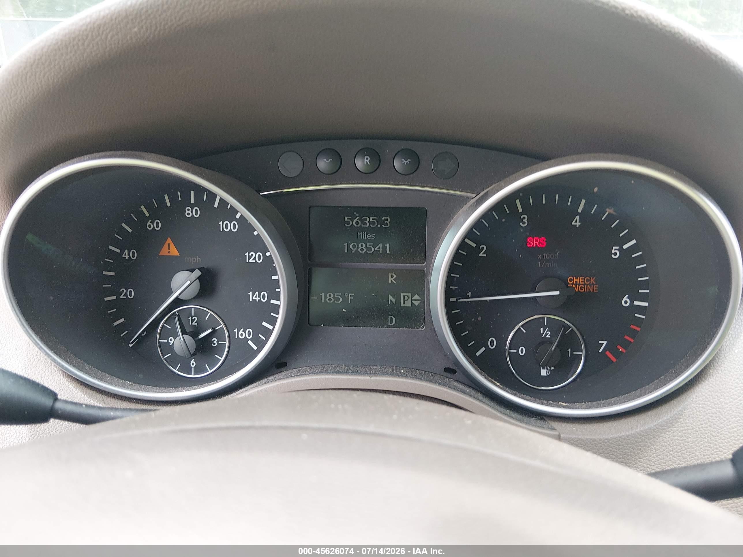 2008 MERCEDES-BENZ M-CLASS ML550 4 MATIC