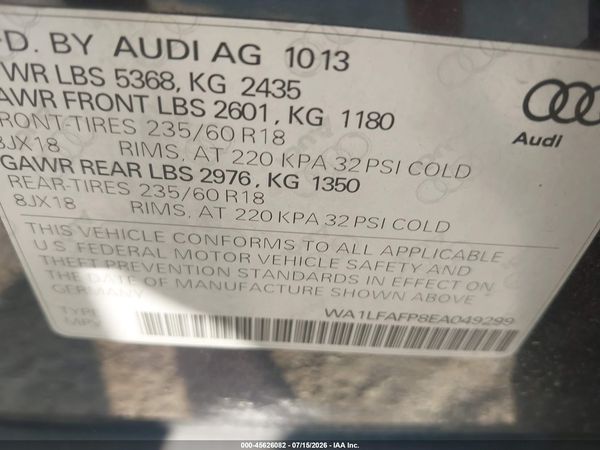 2014 AUDI Q5 2.0T PREMIUM