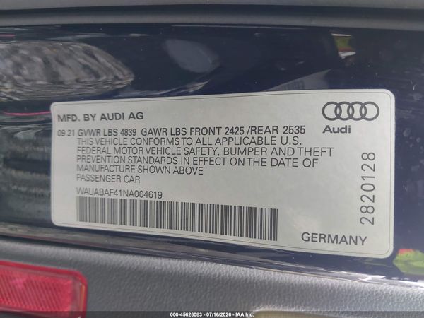 2022 AUDI A4
