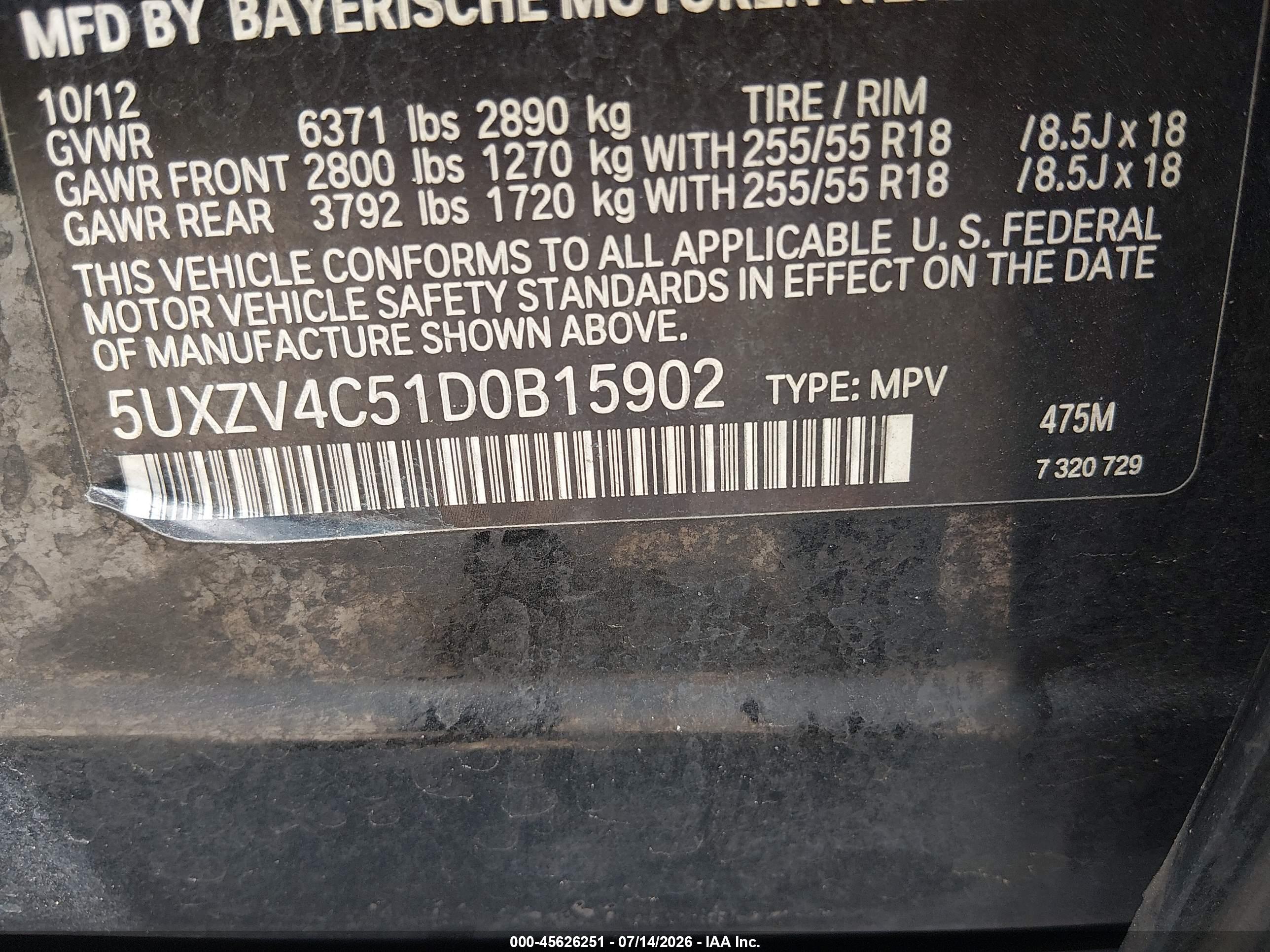 2013 BMW X5