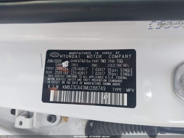2021 HYUNDAI TUCSON VALUE