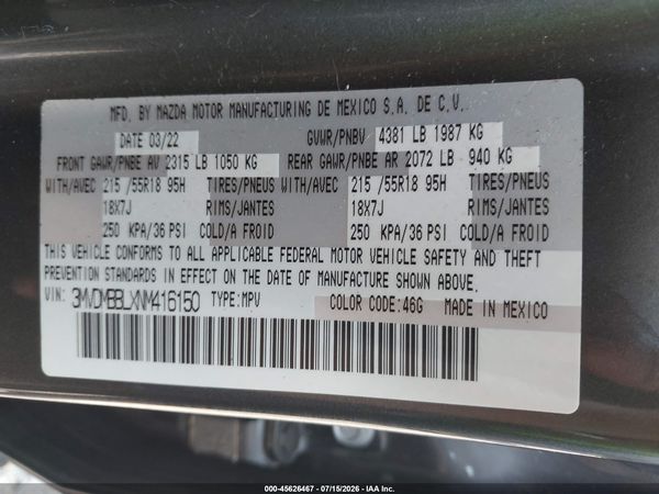 2022 MAZDA CX-30 SELECT