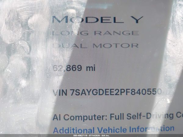 2023 TESLA MODEL Y